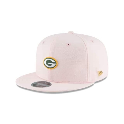 Pink Green Bay Packers Hat - New Era NFL Micro Stitch 9FIFTY Snapback Caps USA3249186